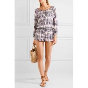 NEW Eberjey Revolve Rumba Reed Romper Pink Tie Since Small/Medium NWT